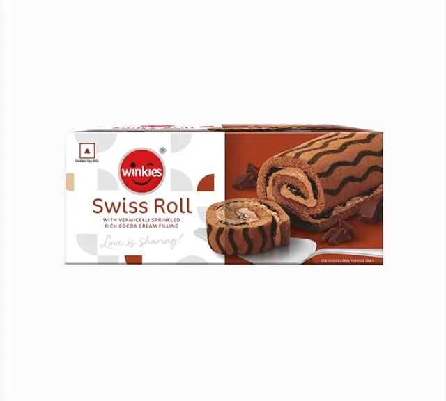 Winkies Chocolate Swiss Roll - 165 g