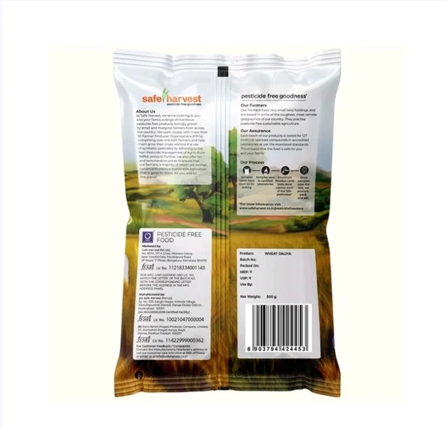 Safe Harvest Pesticide-Free Daliya - 500 g