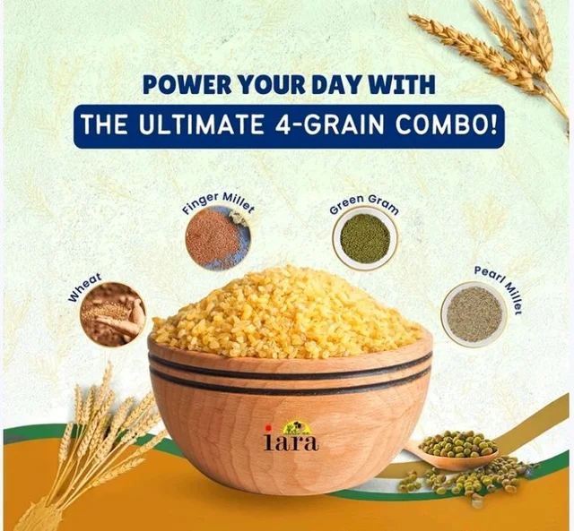 IARA Golden Pearls Multigrain Daliya Mix - 900 g