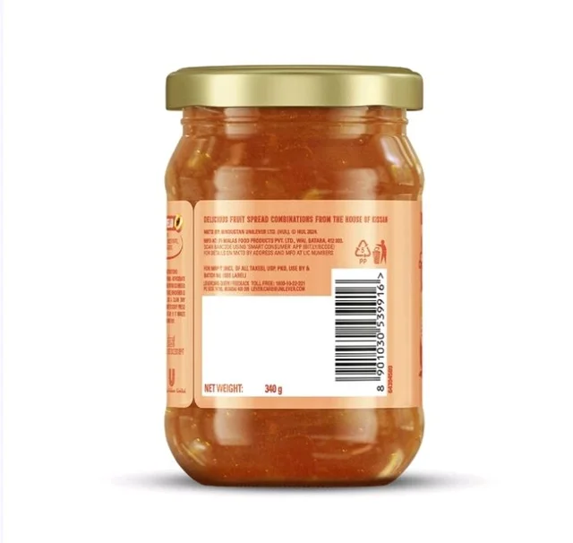 Kissan Apricot & Peach Jam Spread - 340 g