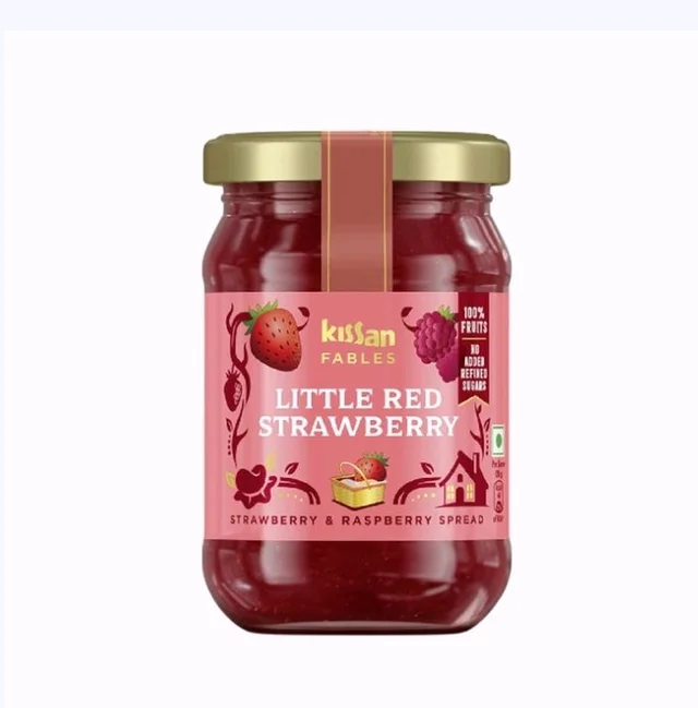 Kissan Strawberry & Raspberry Jam Spread - 20 g, 340 g