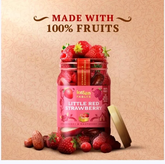 Kissan Strawberry & Raspberry Jam Spread - 20 g, 340 g