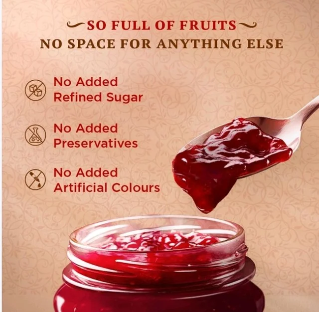 Kissan Strawberry & Raspberry Jam Spread - 20 g, 340 g