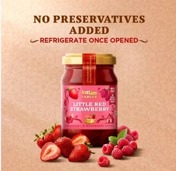 Kissan Strawberry & Raspberry Jam Spread - 20 g, 340 g
