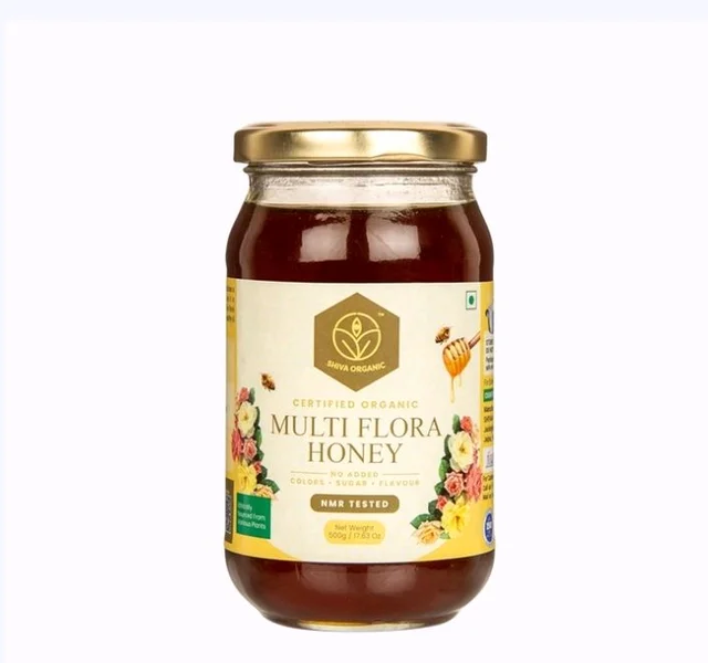 Shiva Organic Himalayan Multi Flora Honey - 500 g