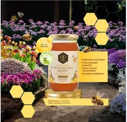 Shiva Organic Himalayan Multi Flora Honey - 500 g