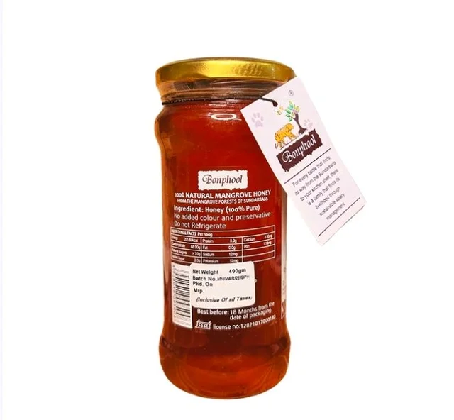 Bonphool Natural Mangrove Honey NMR Tested - 490 g