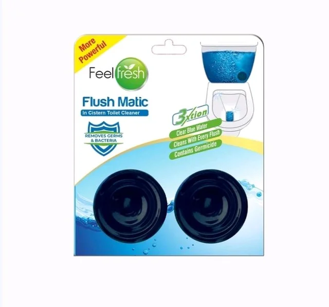 Feel Fresh Flush Matic Toilet Cleaner - Twin Pack - 2× 50 g