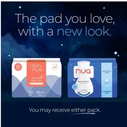 Nua All Night Comfort Sanitary Pads (Super Saver) - 30 pc