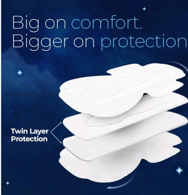 Nua All Night Comfort Sanitary Pads (Super Saver) - 30 pc