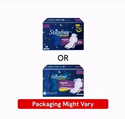 Stayfree Secure Nights Sanitary Pads - 18 pcs