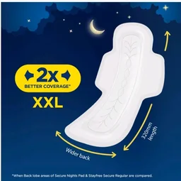 Stayfree Secure Nights Sanitary Pads - 18 pcs