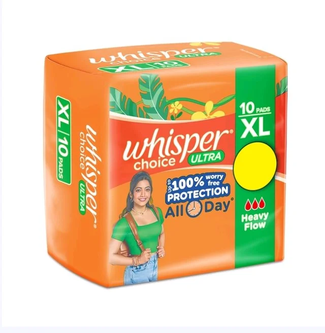 Whisper Choice Ultra Sanitary Pads
(10 pcs) - 10 pcs