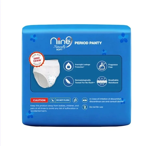 Niine Naturally Soft Disposable Period Panty (L-XL) - 2×5 pcs