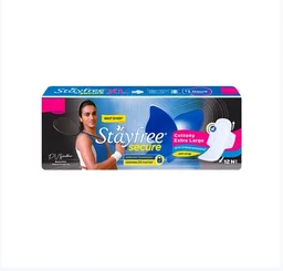 Stayfree Secure Cottony Soft Sanitary Pads - 12 pcs