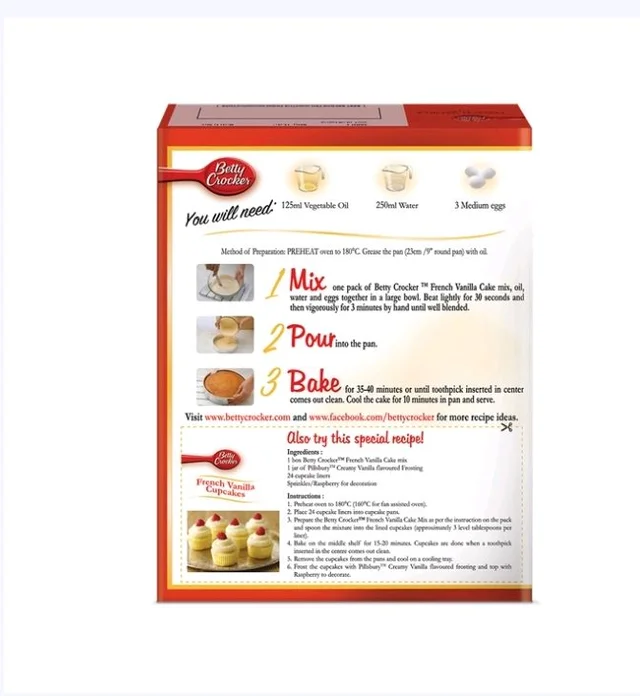 Betty Crocker French Vanilla Cake - 520 g