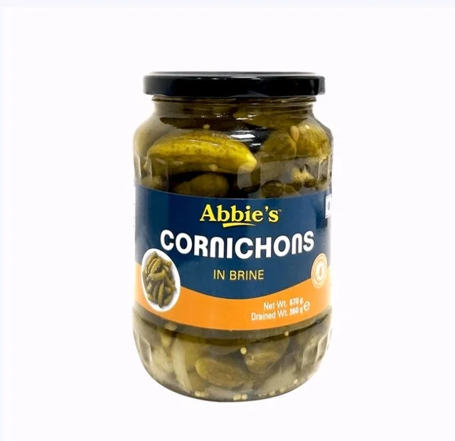 Abbie's Pickle Cornichons in Brine - 670 g