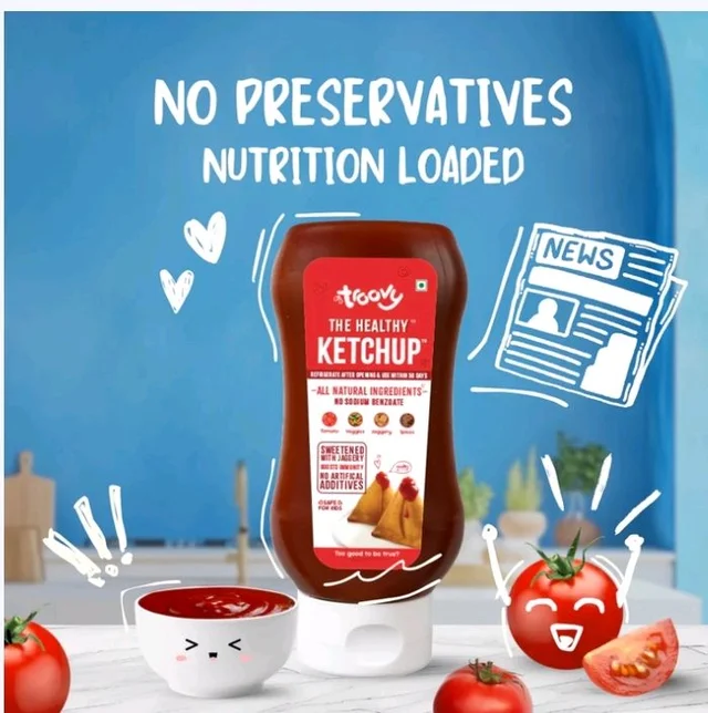Troovy Healthy Tomato Ketchup -No Chemicals - 340 g