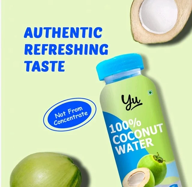 Yu 100% Natural Coconut Water - 6×200 ml