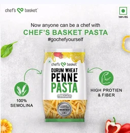 Chef's Basket Durum Wheat Semolina Penne Pasta - 534 g