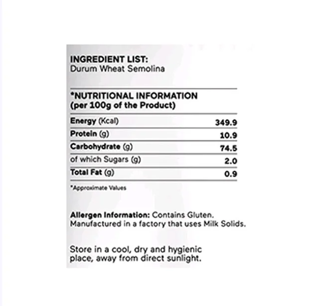 Chef's Basket Durum Wheat Semolina Penne Pasta - 534 g