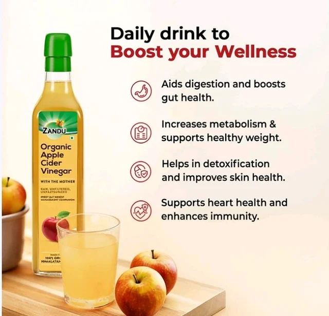 Zandu Organic Apple Cider Vinegar - 500 ml
