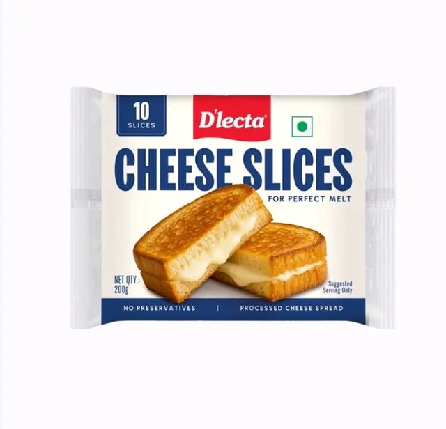 D'lecta Processed Cheese Slices - 200 g