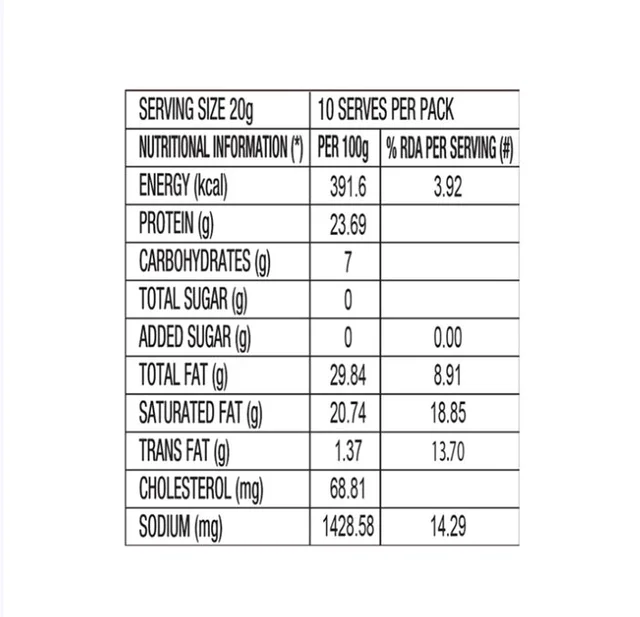 D'lecta 100% Cheddar Cheese Slices - 200 g