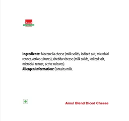 Amul Blend Diced Cheese - 200 g