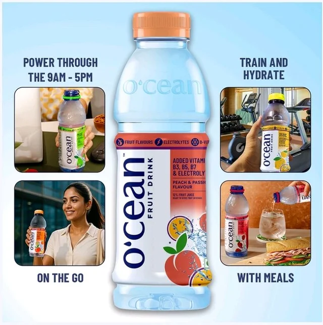 O'cean Peach & Passion Fruit Flavoured Water - 500 ml