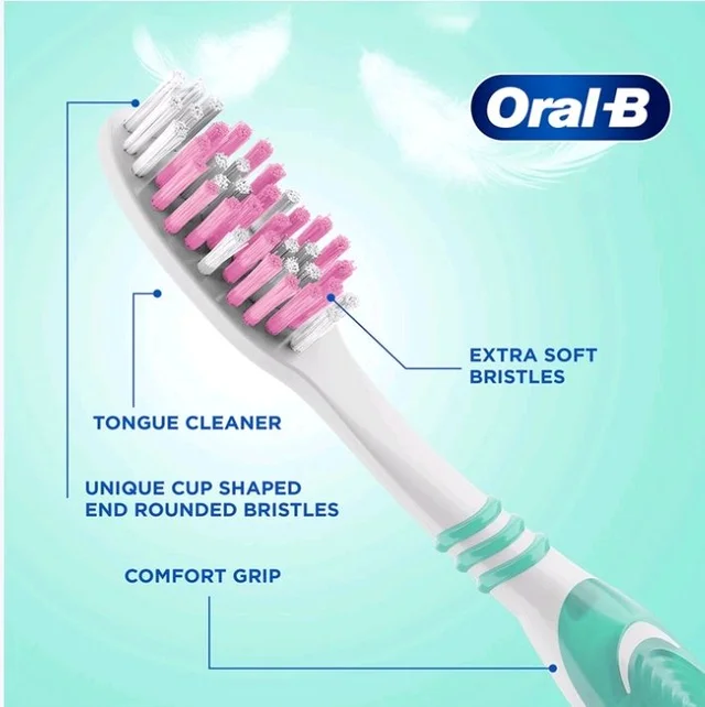 Oral-B Pro Clean Sensitive & Gums Toothbrush (Extra Soft, Colour may Vary) - 1 pc