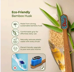 Dencrus Octa Clean Soft Bamboo Toothbrush Set (Pack of 5) - 5 pcs