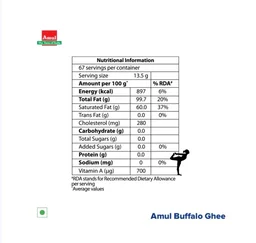 Amul Buffalo Ghee - 1 ltr