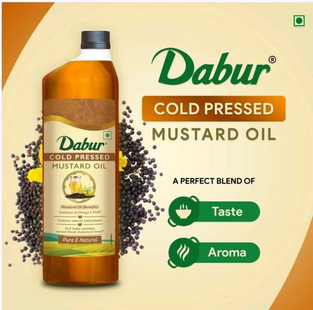 Dabur Dabur Cold Pressed Mustard Oil - 1 ltr