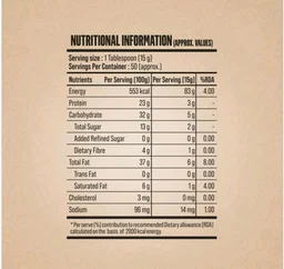 Doctor's Choice High Protein
Creamy Peanut Butter - 750 g
