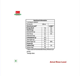 Amul Rose Lassi - 200 ml