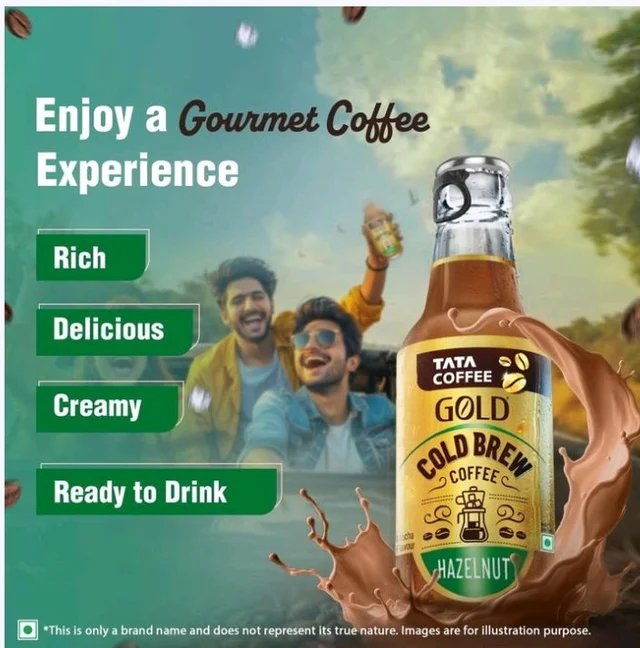 Tata Coffee Gold Cold Coffee -Hazelnut - 200 ml