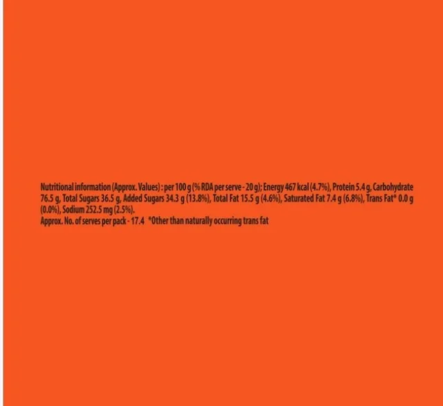Sunfeast Bounce Orange Cream Biscuits - 348 g