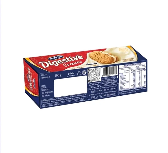 McVitie's Digestive Creams Sandwich Biscuit (Vanilla) - 100 g