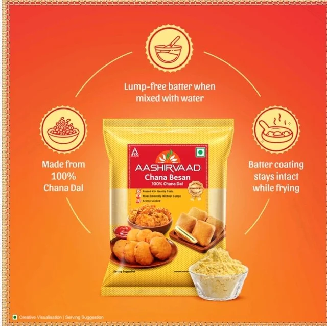 Aashirvaad Aashirvaad Chana Besan (100% Chana Dal) - 500 g