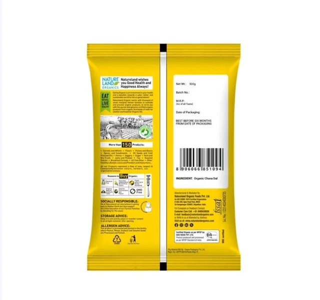 Natureland Chana Organic Besan - 500 g