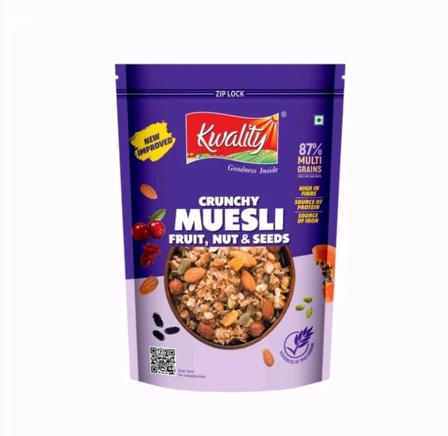 Kwality Muesli with Fruit, Nut & Seeds - 750 g