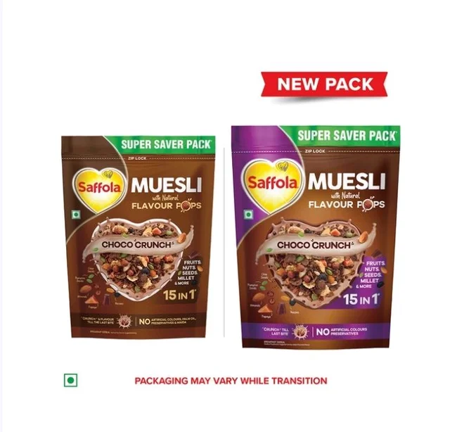 Saffola Muesli Choco Crunch with Flavour Pops - 700 g