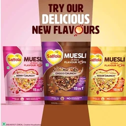 Saffola Muesli Choco Crunch with Flavour Pops - 700 g