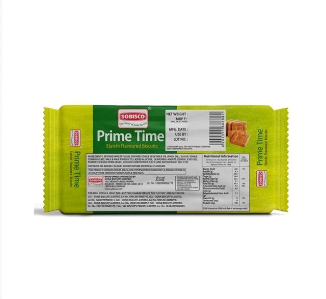 Sobisco Prime Time Elaichi Biscuit - 387 g