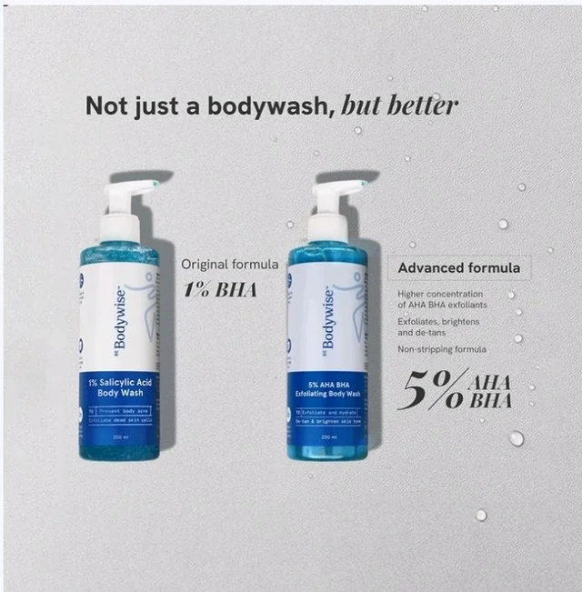 Be Bodywise Detan Exfoliating 5% АНА ВНА Body Wash - 250 ml