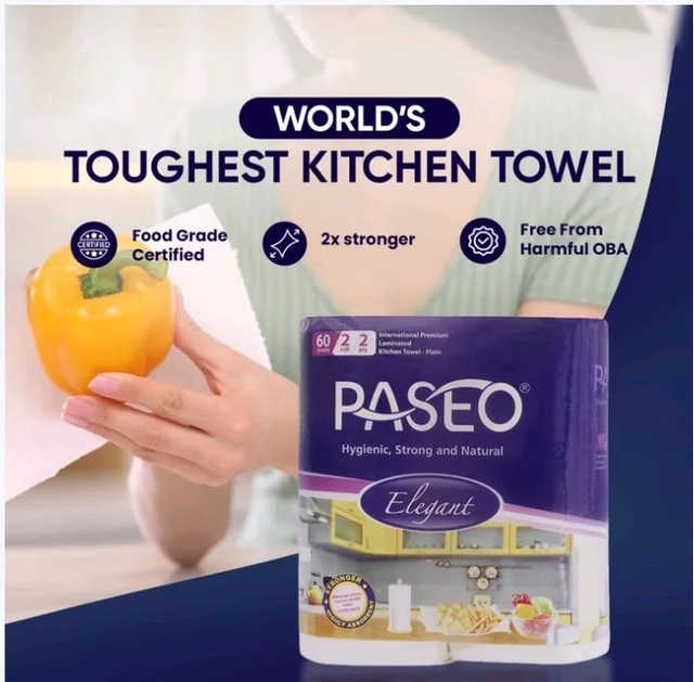 Paseo Elegant Kitchen Towel Roll - 2×60 pulls