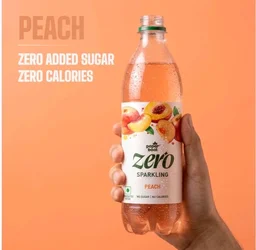 Paper Boat Zero Sugar Peach Sparkling Drink - 600 ml