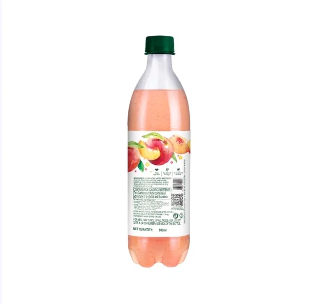 Paper Boat Zero Sugar Peach Sparkling Drink - 600 ml