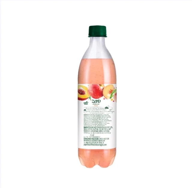 Paper Boat Zero Sugar Peach Sparkling Drink - 600 ml